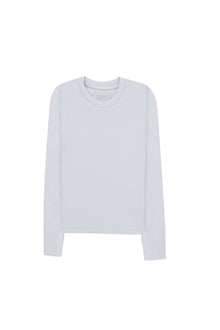 Silver Long Sleeves Basic Girls Top