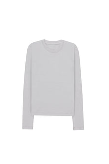 Grey Long Sleeves Basic Girls Top