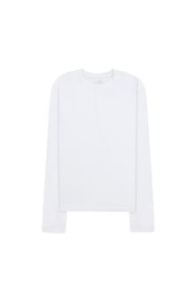 White Long Sleeves Basic Top