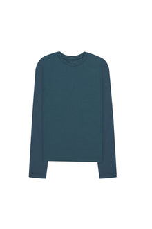 Petroleum Long Sleeves Basic Top