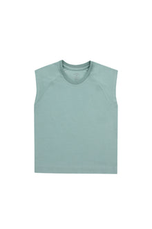 Mint Sleeveless Kids Raglan