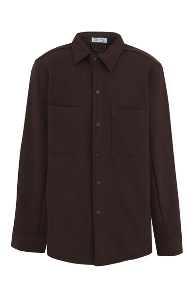 Brown Pocket Button Shirt