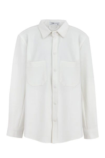 White Pocket Button Shirt