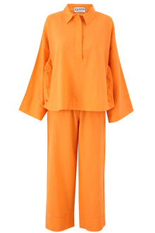 Orange Linen Pants