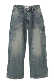 REDU Baggy Carpenter Jeans Light Blue Tint