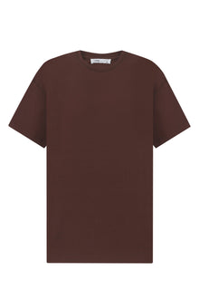 Brown Long Boxy Oversized T-Shirt