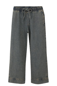 Dark Blue Tint Wide Leg Set Pants