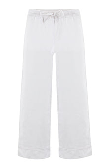 White Wide Leg Set Pants