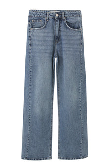 Mid Blue Flared Leg Jeans