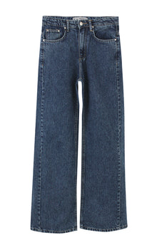 Basic Blue Wash Flared Leg Jeans