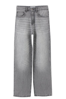 Light Grey Oversized Tapered Baggy Jeans