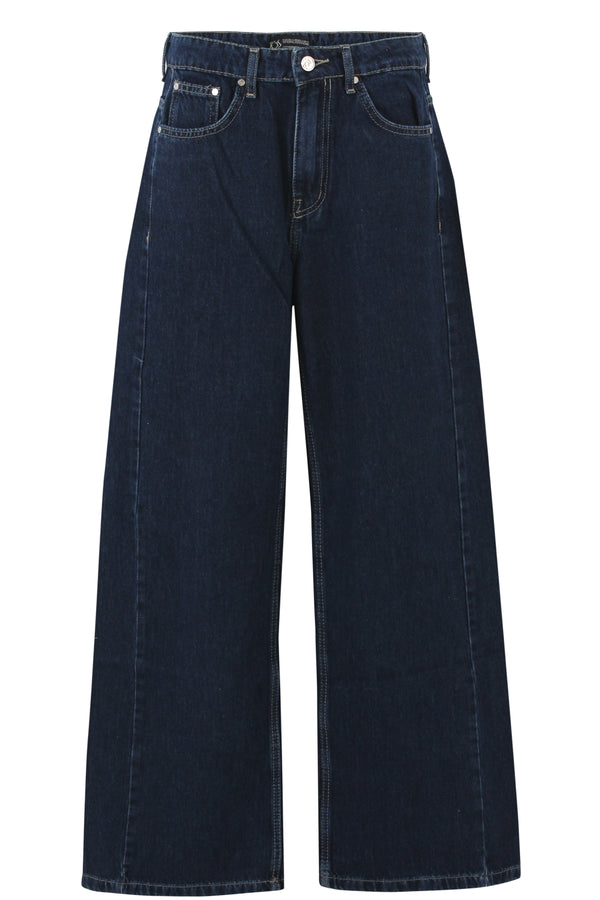 Rinsed Indigo Flared Leg Jeans