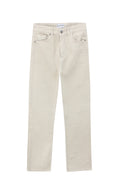 Beige Wide Leg Jeans