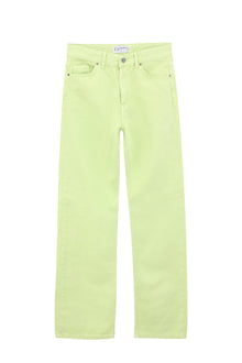 Lime Green Wide Leg Jeans