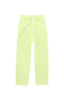 Lime Green Mom Fit Jeans