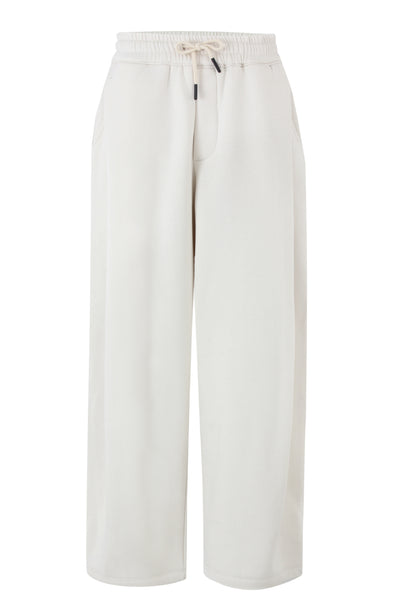 Light Beige Pleated Sweatpants