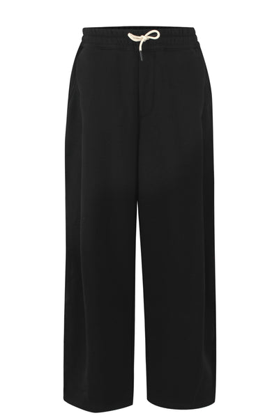 Black Pleated Sweatpants