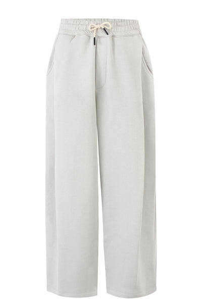 Grey Pleated Sweatpants