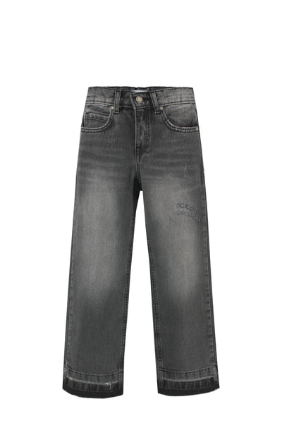 Grey Wide Leg Jeans