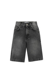 Grey Denim Bermuda Shorts