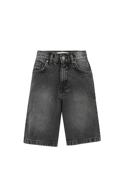 Grey Denim Bermuda Shorts