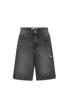 Dark Grey Denim Bermuda Shorts