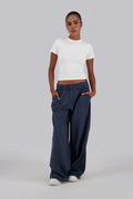 Navy Blue Linen Pants