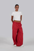 Red Linen Pants