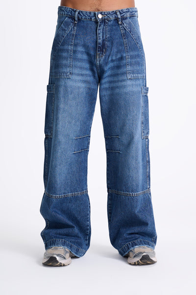 REDU Baggy Carpenter Jeans Blue