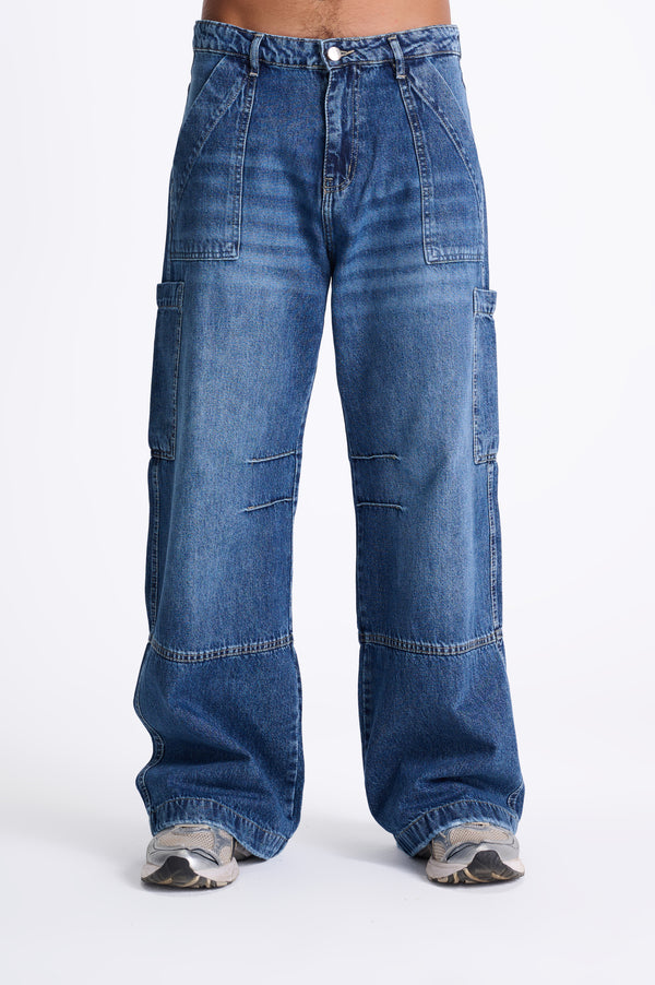 REDU Baggy Carpenter Jeans Blue