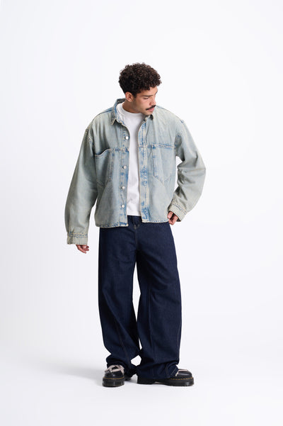 TGS Light Blue Wash Denim Jacket