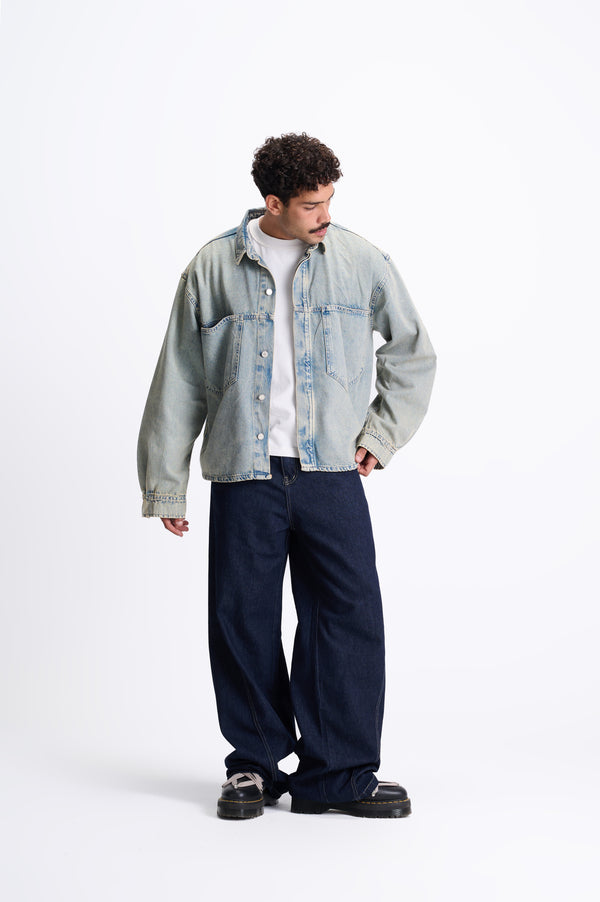 TGS Light Blue Wash Denim Jacket