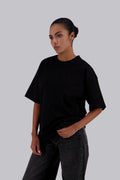 Black Long Boxy Oversized T-Shirt