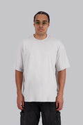 Silver Basic Oversized T-Shirt