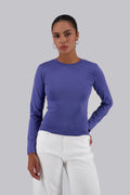 Indigo Long Sleeves Basic Top