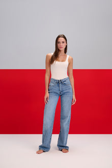 Light Blue Wide Leg Jeans