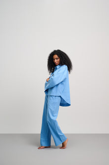 Blue Linen Pants