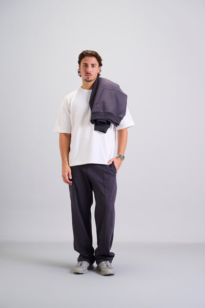 Dark Grey Zigzag Sweatpants