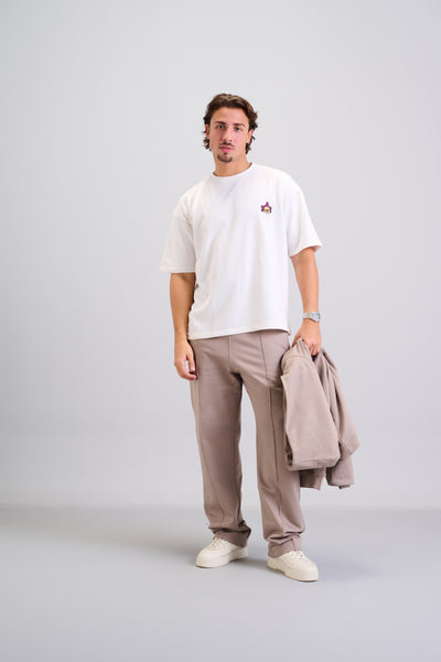 Khaki Zigzag Sweatpants