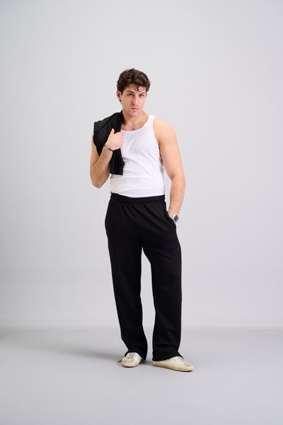 Black Regular Sweatpants