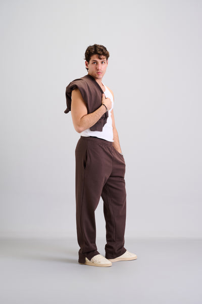 Brown Regular Sweatpants