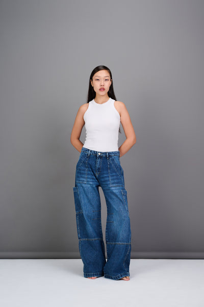 REDU Baggy Carpenter Jeans Blue