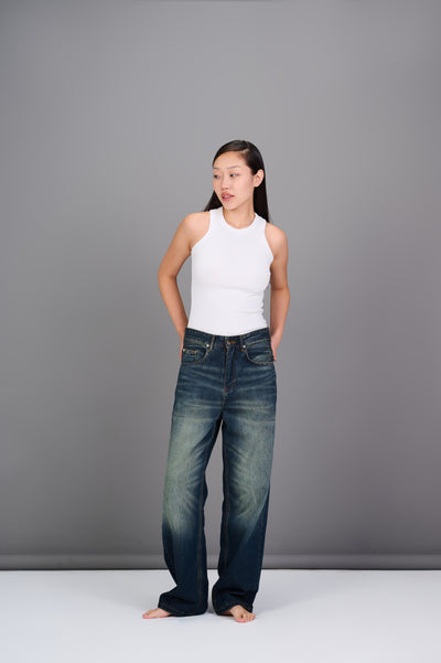 REDU Baggy Jeans Dark Blue Wash