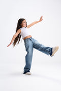 Light Blue Wide Leg Jeans