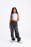 Smokey Grey Extreme Wide Leg Jeans