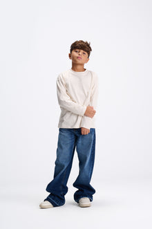 Dark Blue Wide Leg Jeans