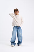 Light Blue Extreme Wide Leg Jeans