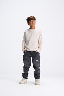 Grey Slouchy Fit Jeans