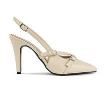 Strapped High Heel Slingbacks Nappa