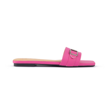 Buckle Stripe Slippers Nappa
